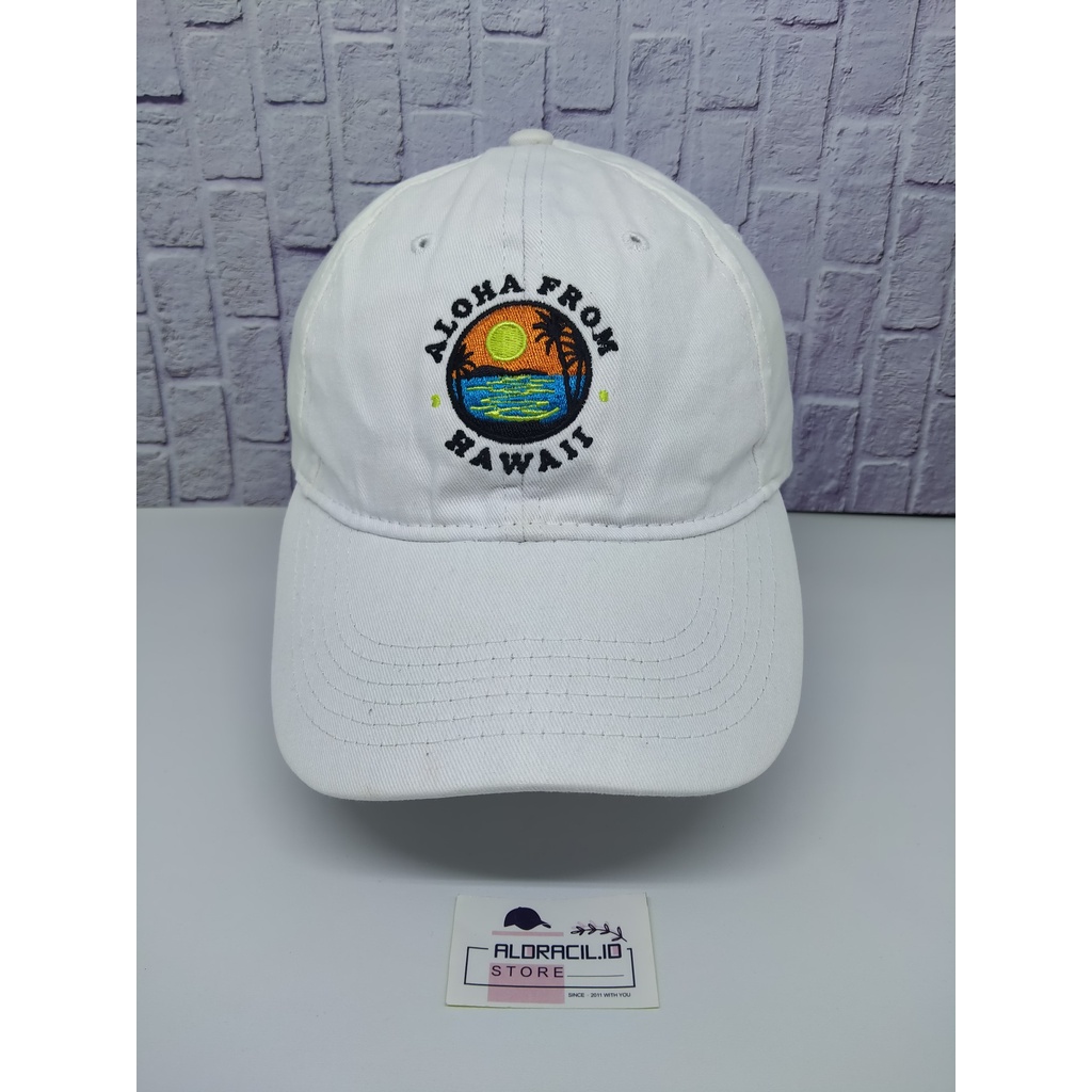 Aldracil - หมวกเบสบอลสําหรับผู้ใหญ่ SURFWARE Aloha Hawaii EJ777 หมวกแก๊ป Thrift Second Preloved