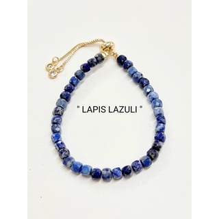 ข้อมือลูกเต๋า"LAPIS LAZULI "ลาพีส ลาซูรี่"