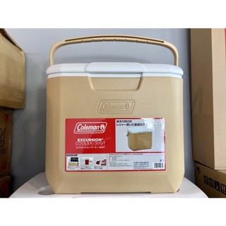 กระติกน้ำแข็งColeman USA. สีเบจ  Coleman Excursion Cooler 30QT (28.5ลิตร) 🎉พร้อมจัดส่ง