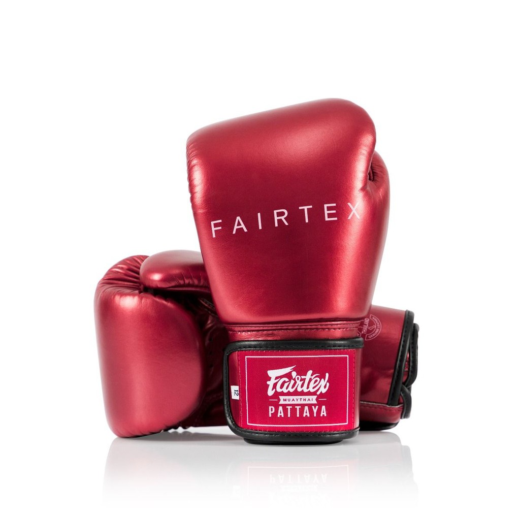 Fairtex [NEW] Arrivals BGV22 Metallic Boxing Gloves Red สีแดง