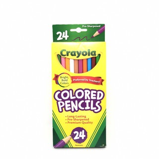 สีไม้ 24 แท่ง จากแบรนด์ CRAYOLA สีสันหลากหลาย เหมาะสำหรับเด็กโตและเด็กเล็ก