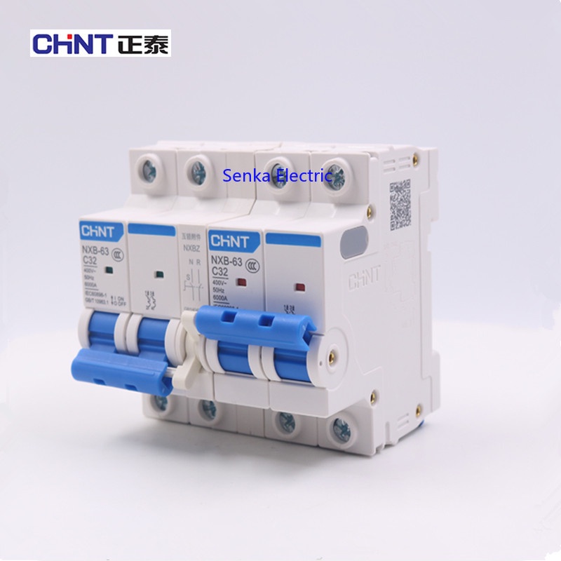 CHINT Dual Power Manual Transfer Switch Mini Type Interlock Circuit Breaker ATS for Home 220V 00