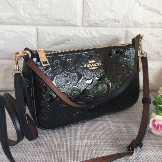 Coach พอช ลายซีนูนสีดำ พร้อมส่งแท้100%