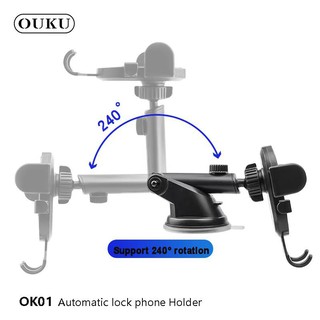 ลดแรง🔥 OUKU ของแท้ OK01 CAR HOLDER ที่วางโทรศัพท์ ที่วางมือถือ ที่จับมือถือ ที่ยึดมือถือในรถ ที่จับโทรศัพท์