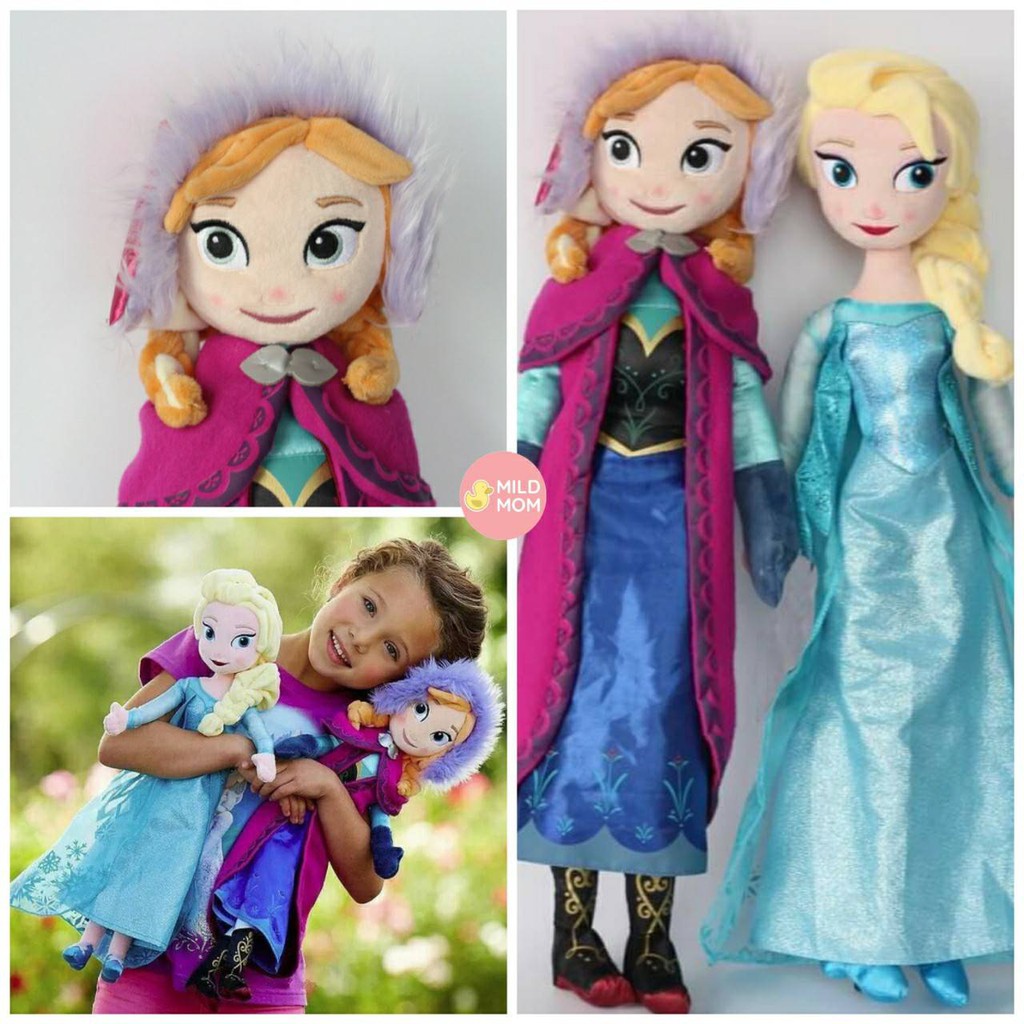 ตุ๊กตาผ้า ตุ๊กตาเจ้าหญิงดิสนีย์👭ตัวใหญ่  น่ากอด ตุ๊กตาเอลซ่า Elsa และ ตุ๊กตาแอนนา ตุ๊กตาอันนา Anna ✅พร้อมส่ง✅