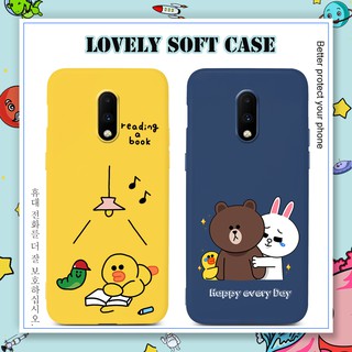 เคสมือถือสำหรับ OnePlus 8 6 6T 7 7T Pro 7Pro 7TPro Case หมีสีน้ำตาล Cute Soft TPU Cases