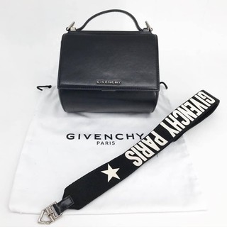 Very good condition‼️Givenchy Pandora Box Mini Strap Logo ปี2017 รุ่นนี้ดีงาม หายากมากจ้า หนังแข็งมากๆ ขอบมุมไม่