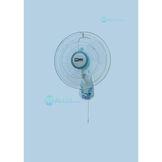 พัดลมติดผนัง 16 นิ้ว เชือก 1 เส้น (WEHUG) - สีขาว Wall Fan รุ่น W16-3