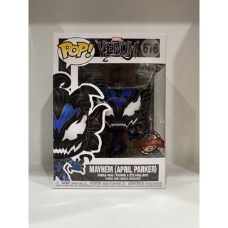 Funko Pop Venom Mayhem (April Parker) Marvel Exclusive 676 Damage Box