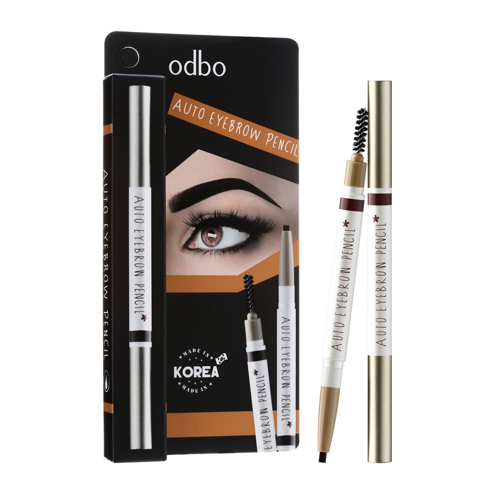 ODBO AUTO EYEBROWN PENCIL โอดีบีโอ ออโต้ อายบราว เพ็นซิลดินสอเขียนคิ้วเนื้อครีม ให้สัมผัสที่นุ่ม