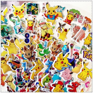 5 แผ่น ✿ สติกเกอร์ Pokemon Go Pikachu Q-1 DIY สําหรับติดตกแต่ง ✿ สติกเกอร์ PVC รูปบับเบิ้ล 3 มิติ กันน้ํา ของเล่นสําหรับเด็ก