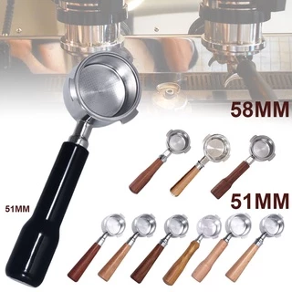 ☕จัดส่งทันที☕ 51/58mm ก้านชงกาแฟ ด้ามชงกาแฟ หัวชงกาแฟ Bottomless Portafilter stainless 304
