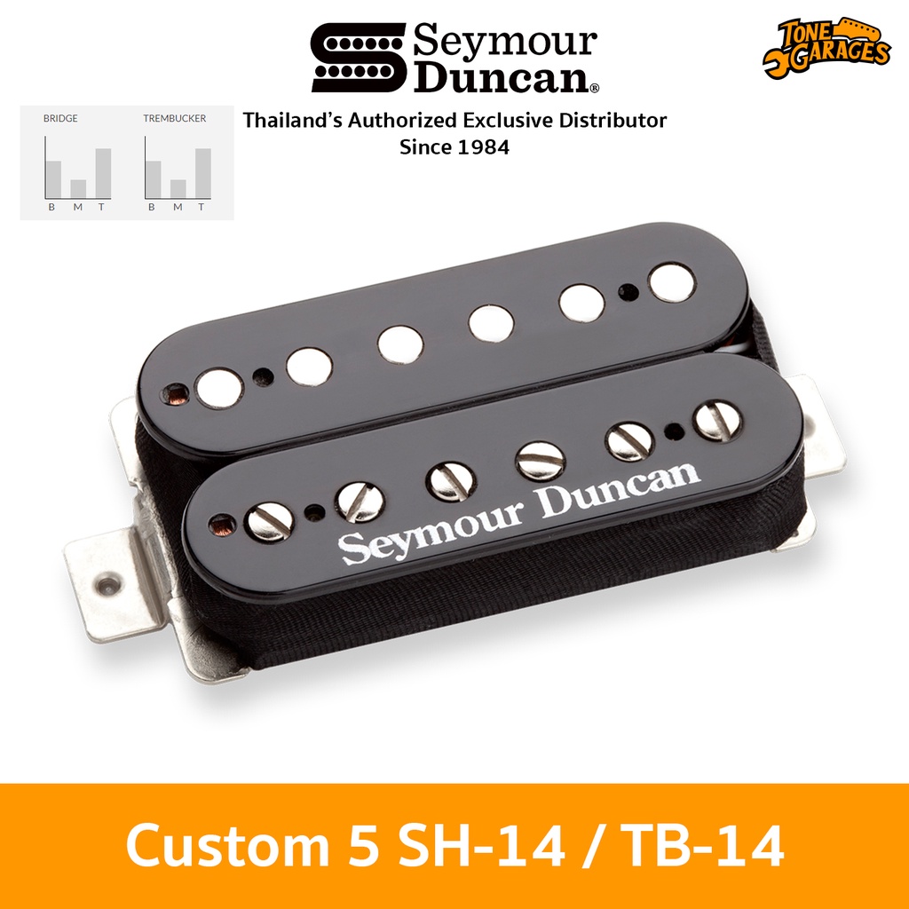Seymour Duncan SH-14/TB-14 Custom 5 Humbucker Trembucker ปิ๊กอัพกีต้าร์ไฟฟ้า ของแท้ Made in USA