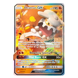 Heatran GX Card 25/236 ฮีทราน Pokemon Card Shining Series ภาษาอังกฤษ