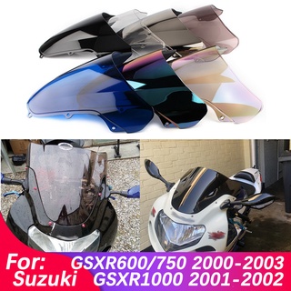 กระจกกันลมพลาสติก ABS อุปกรณ์เสริม สําหรับรถจักรยานยนต์ SUZUKI GSXR GSX-R 600 750 1000 GSX-R1000 GSX-R600 GSX-R750 GSXR600 GSXR750 GSXR1000 K1 K2 2000 2001 2002 2003