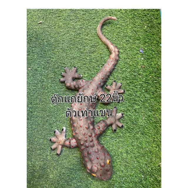 🦎ตุ๊กแกปลอม ขนาดใหญ่เท่าแขน(23นิ้ว)/ตัวเฮ้ยยาว28นิ้ว/ จระเข้22นิ้ว