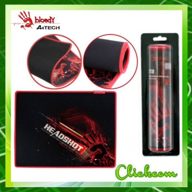 แผ่นรองเมาส์สำหรับการเล่นเกม A4Tech Bloody B-072 Offense Armor Gaming Mouse Mat ขนาด:  27.5 ซม. * 22