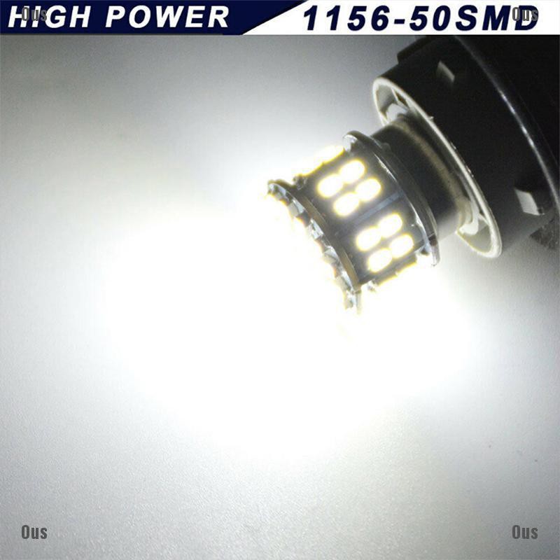 Led light bulbs★ 2x White Light 1156 50SMD 1206 LED Car Turn Signal ...