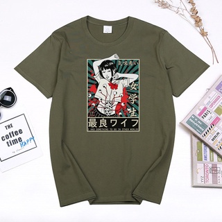 คอตต้อนคอกลมเสื้อยืดคอกลม ❉▣✇YchenYSS s Shop Junji Ito Uzumaki Eyes Men TShirt Haunted Horror Manga Graphic เสื้อยืดผ้าฝ