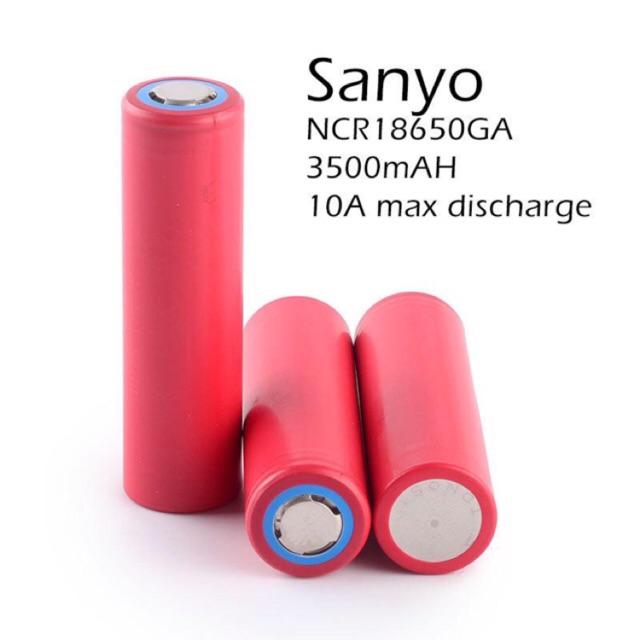Sanyo NCR18650GA 3500mAh 3.7V battery made in Japan