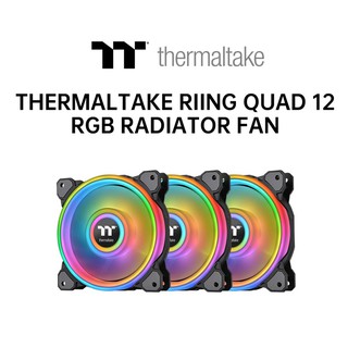 พัดลมเคส Thermaltake Riing Quad 12 RGB Radiator Fan TT Premium Edition 3 Pack