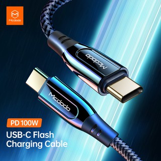 สายชาร์จ PD 100W​ USB-C to USB-C รองรับการชาร์จเร็วแบบ PD จ่ายไฟสูงถึง 20V/5A หัวทอง 24K