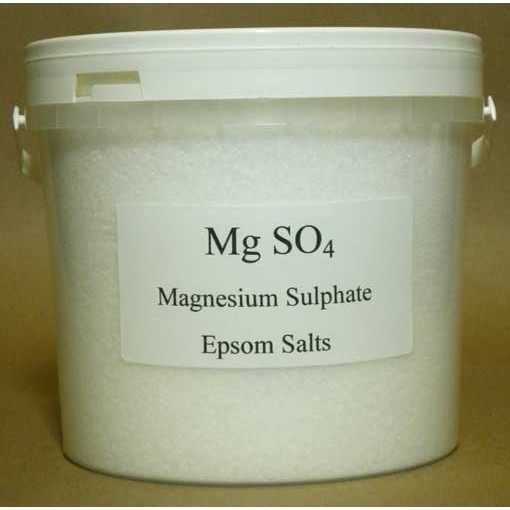 เกลือ MgSO4 epsom 1กก. (แมกนีเซียมซัลเฟต)