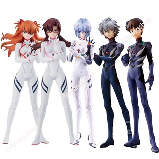 ฟิกเกอร์ EVA Neon Genesis Evangelion Ayanami Rei Asuka Langley Soryu Ikari Shinji ของเล่นสําหรับเด็ก 13 ซม. 5 ชิ้น ต่อชุด