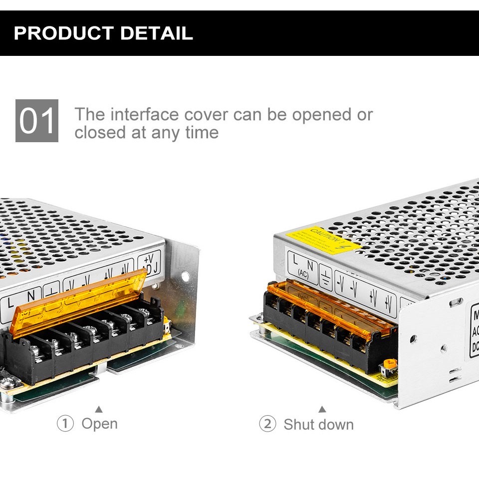 Switching Power Supply สวิตชิ่งเพาเวอร์ซัพพลาย 24V 5A 120W (สีเงิน) #4