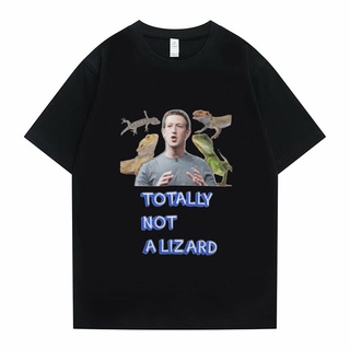 [S-5XL] เสื้อยืด พิมพ์ลาย Mark Zuckerberg Meme Essential TOTALLY NOT ALIZARD สไตล์ฮาราจูกุ สําหรับผู้ชาย และผู้หญิง
