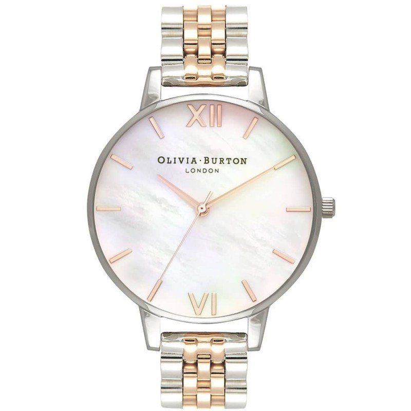 ใหม่Olivia Burton (โอลิเวีย เบอร์ตัน) นาฬิการุ่น Mother of Pearl Bracelet รุ่น OB16MOP06 หน้าปัด 38 มม.