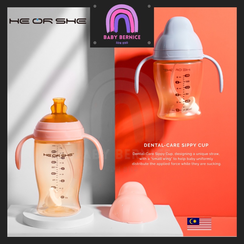 HeOrShe * SIPPY CUP* (He หรือเธอ) Dental Care Sippy Cup / Replacement Spout Stage 1 Stage 2 / อุปกรณ