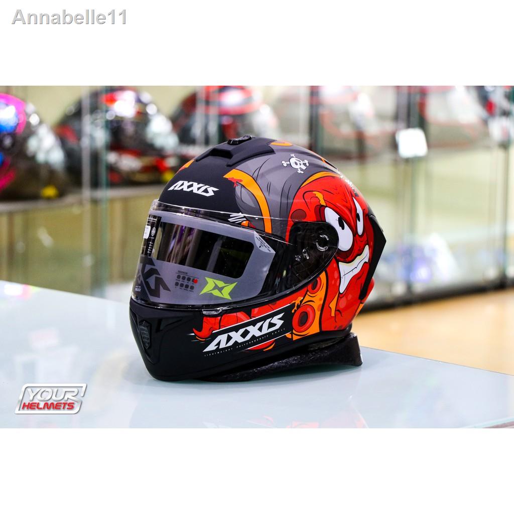 อุปกรณ์จัดส่งที่รวดเร็ว✾✴❁หมวกกันน็อค AXXIS HELMETS DRAKEN GARGLEN D5 MATT RED