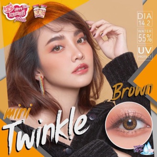 Mini twinkle brown พร้อมส่งสายตาปกติและค่าสายตา