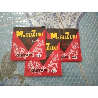 สายพิณ 3 สาย ครบเซท 1-2-3 #Suzuki ของแท้!! ดีดง่าย ไม่เจ็บนิ้ว