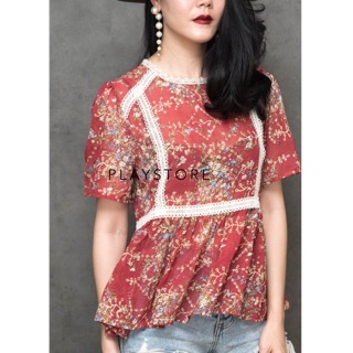 “MiRRoRSiSTER’s LaMooN EMBRoiDed BLoUSE” สวยน่ารักมาก...เสื้อคิ้วท์ๆ ลายดอกไม้หวานละมุน ปักลายเล็กๆทั่วทั้งตัว!!