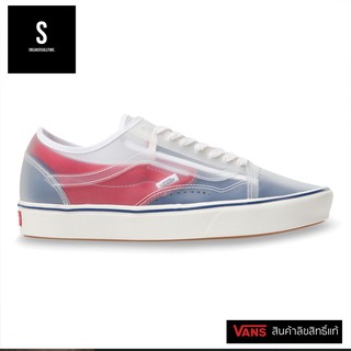 Vans Comfycush Slip-Skool True Navy/Red  รองเท้าผ้าใบแวนส์