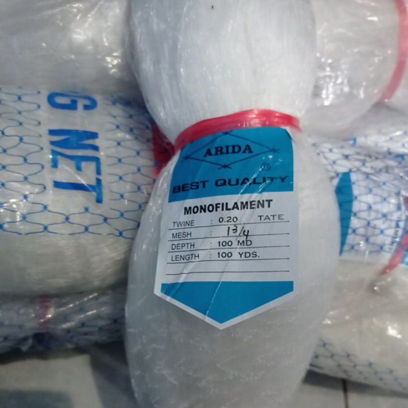 ARIDA FISHING NET 0.20 13⁄4 นิ้ว 100MD/100YDS TATE FISHING NET FISHERMANS LINE