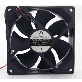 DC DC24V 0.35A 5000rpm พัดลมตู้เชื่อมความเร็วสูงลวดทองแดง 9225