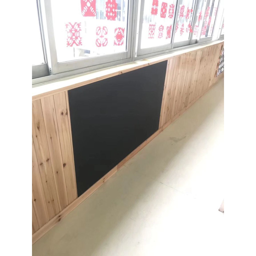 สติกเกอร์กระดานดำ พร้อมชอล์กสี 5 แท่ง 60 x 200 cm.