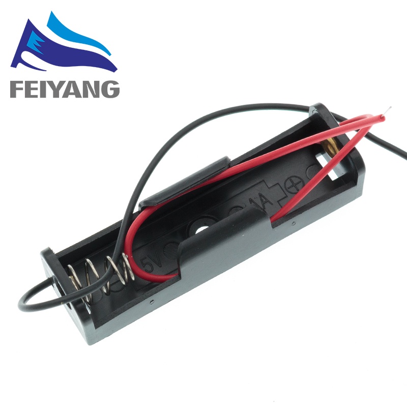 กล่องพลาสติกใส่แบตเตอรี่ AA/18650 ขนาดมาตรฐาน พร้อมสายไฟ 3.7V/1.5V - รูปที่ 2