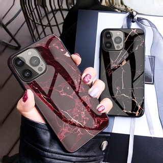 For iPhone 11 11Pro 11 Pro Max Case หินอ่อน เคสแข็งเคสสำหรับ เคสกันกระแทกเคสโทรศัพท์ Tempered Glass Protective Back Cover Case for iPhone X XR XS Max เคสกันกระแทกเคสโทรศัพท์