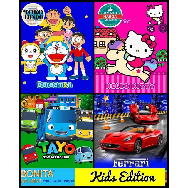 Bonita Mtf ผ้าห่มเด็ก F3rrari H3ll0k1tty LOL Tyo Car Pony Dram Panda Sp1d3rman Un1corn