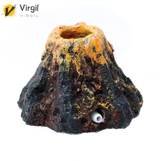 ( Virgil ) หินฟองอากาศออกซิเจนรูปภูเขาไฟสําหรับตกแต่งตู้ปลา