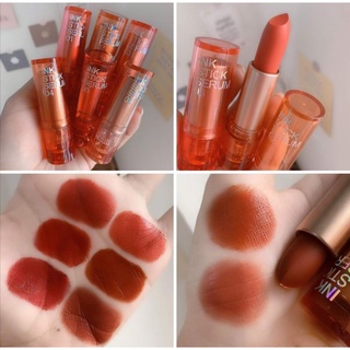 พร้อมส่ง/แท้ เซตลิป INK STICK Kiss​ Beauty ลิปสติก​ เนื้อแมท เนื้อกำมะ​หยี่​ ยกเซต 6 แท่ง แพคเกจน่ารักๆ