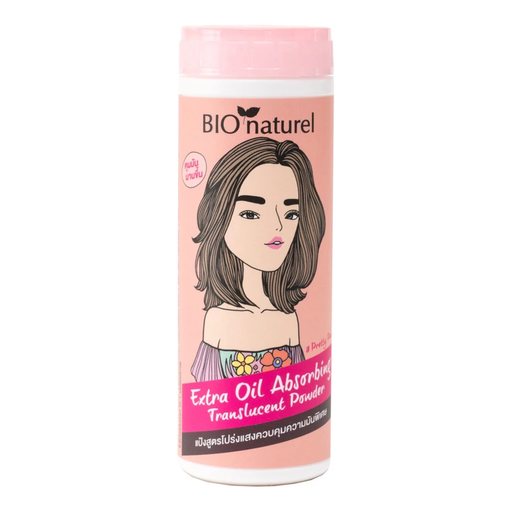 Bio นาตูแรล เอ็กซ์ตร้า ออย-แอปซอร์บบิ่ง ทรานสลูเซนท์ พาวเดอร์ 25g ชมพู thumbnail 4