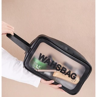 กระเป๋าเครื่องสําอาง pvc ติดซิป โปร่งใส กันน้ำ กระเป๋าแต่งหน้า