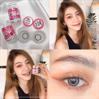 ✨Viviring gray (Wink lens) ขนาดมินิ Mini ☀️กรองแสง uv (บิ๊กอาย คอนแทคเลนส์ Bigeye) Va