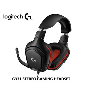 ชุดหูฟังเกมมิ่ง Logitech G331 Stereo สีดำ/แดง