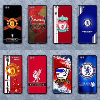 เคส  Huawei  P8 lite  ลายทีมฟุตบอล  ขอบนิ่มหลังแข็ง เคสมือถือ เคสโทรศัพท์ Case